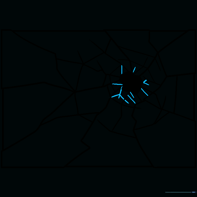 Adding fine, short lines near the center of the impact to increase the detail of the broken glass.