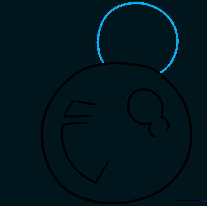 A second, overlapping bubble shape drawn next to the first one.