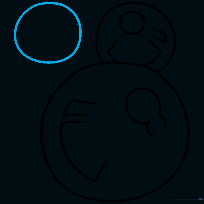 A third bubble added to the composition to create a cluster effect.