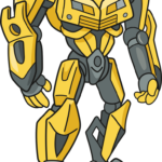Full-color illustration of Bumblebee from Transformers.