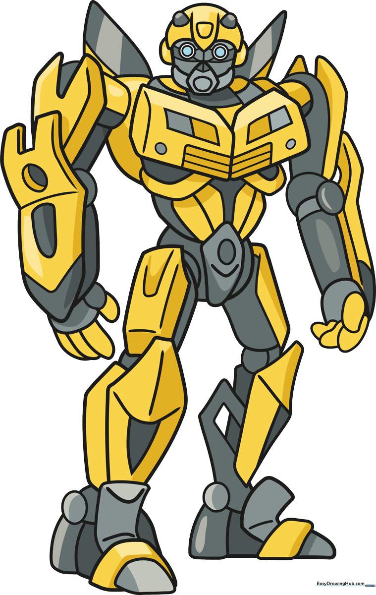 Full-color illustration of Bumblebee from Transformers.