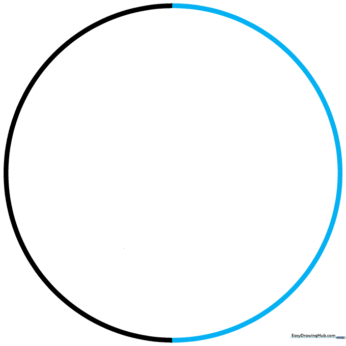 Completed full circle outline for the shield frame.