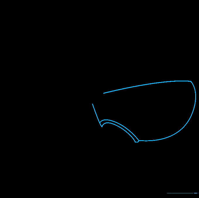 Outline of the character's signature underpants with leg openings clearly defined.