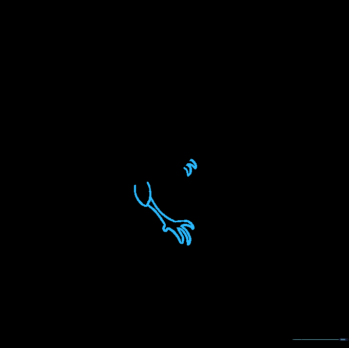Detailed sketch of the cardinal's legs and feet gripping a surface.