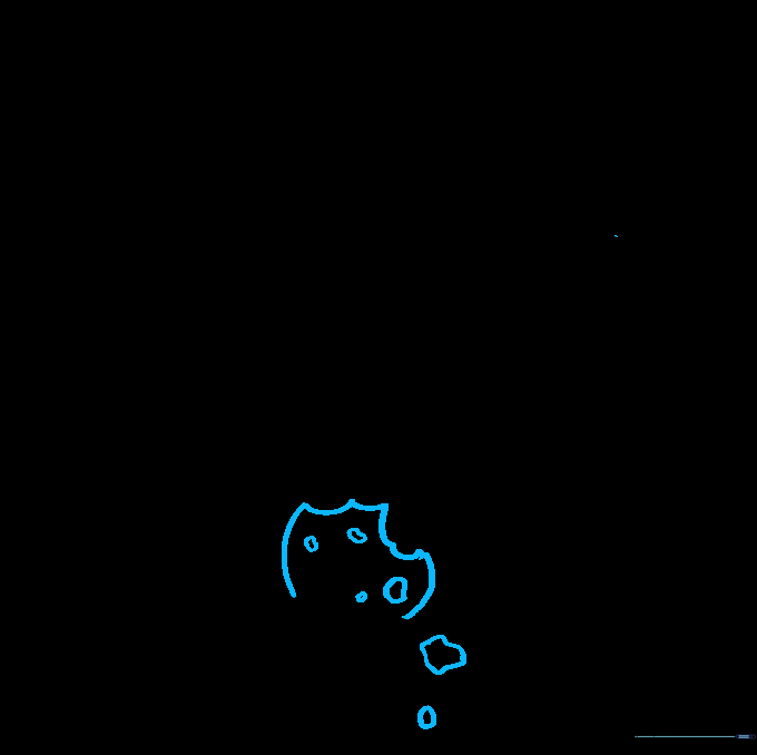 Cookie Monster holding a second, bitten cookie with crumbs falling.