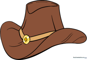 A finished, high-quality illustration of a classic brown cowboy hat.