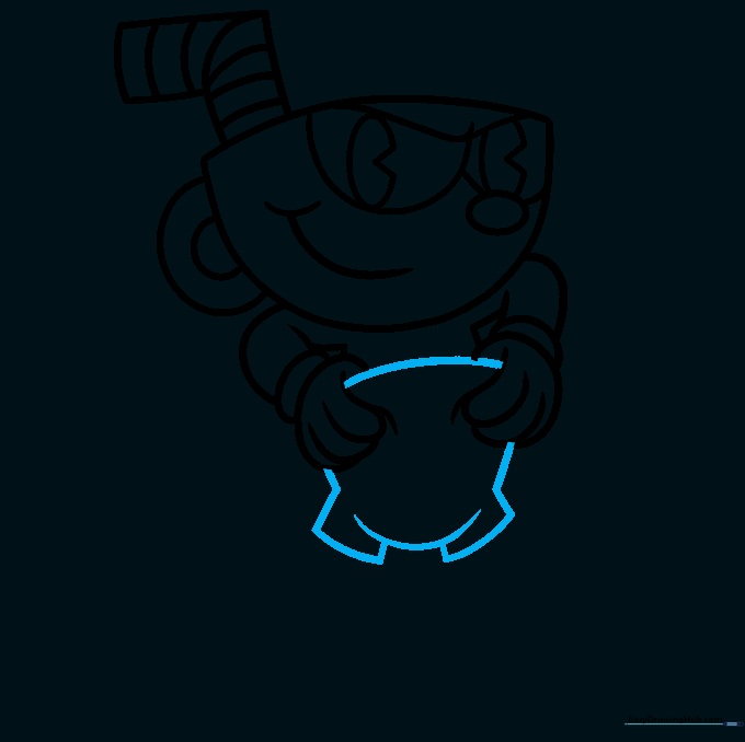 Outline of Cuphead's shorts.