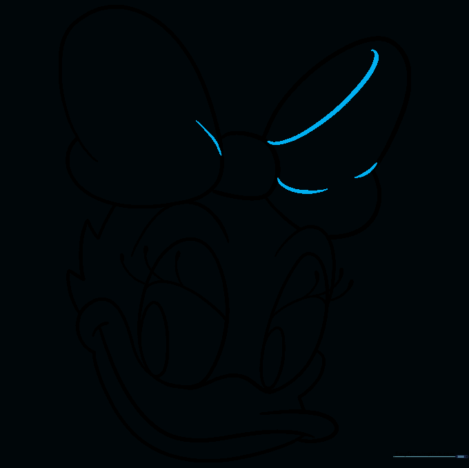 Adding small detail lines to the bow to create texture.