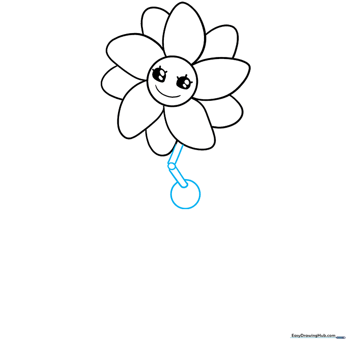Daisy's torso structure consisting of two circles connected by parallel lines.