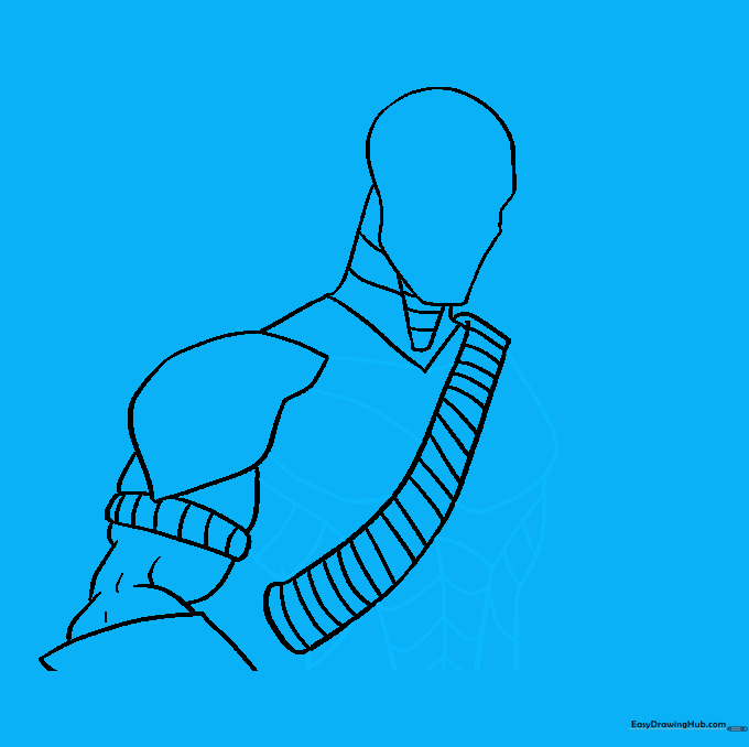 Adding muscle definition to the chest and abdominal area.
