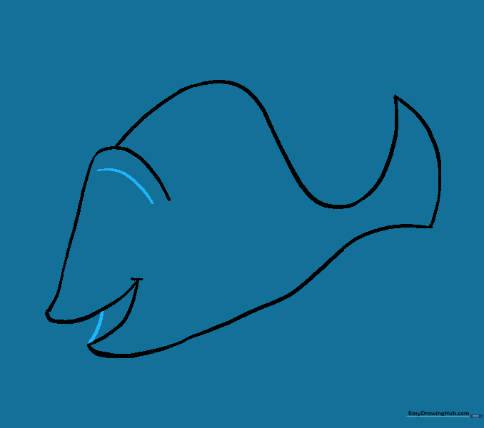 Adding inner mouth details and a forehead ridge line.