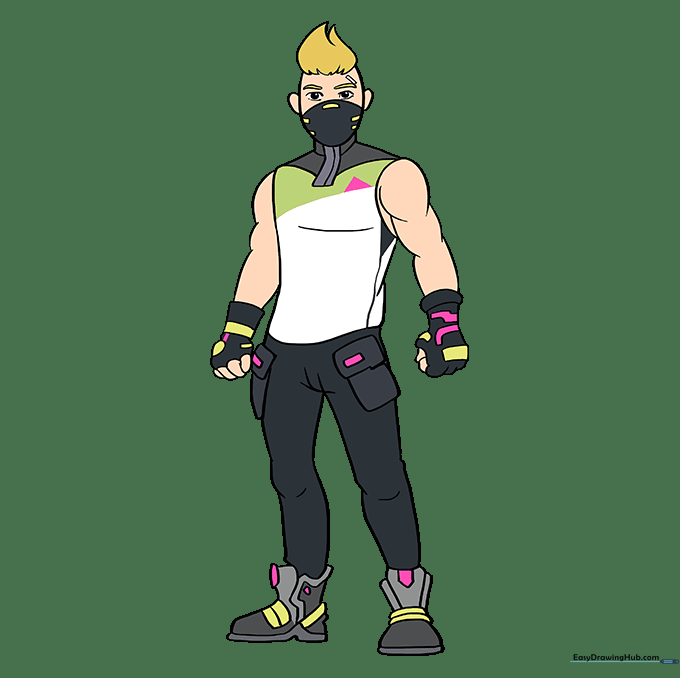 Final colored Drift character illustration