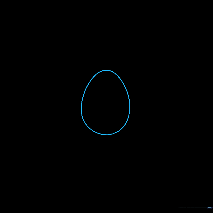 Two overlapping oval shapes sketched on a white background.