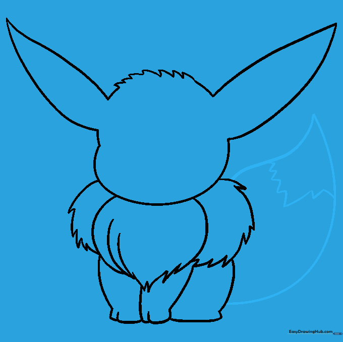 Adding a large, bushy tail with a distinct tip.