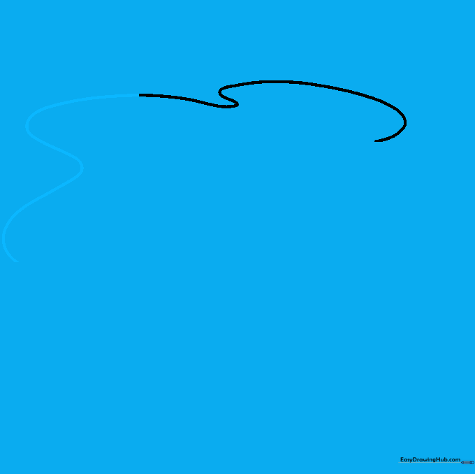 Continuing the irregular wavy outline of the egg white.