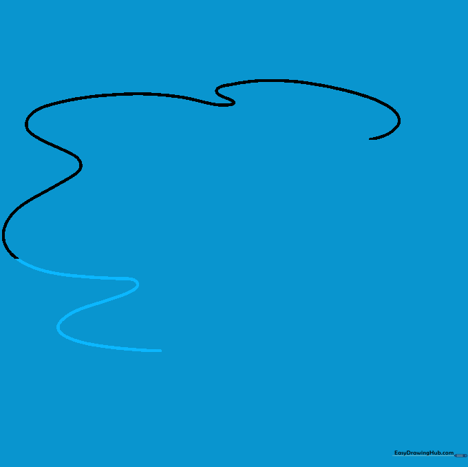 Adding additional zig-zag curves to the egg white outline.