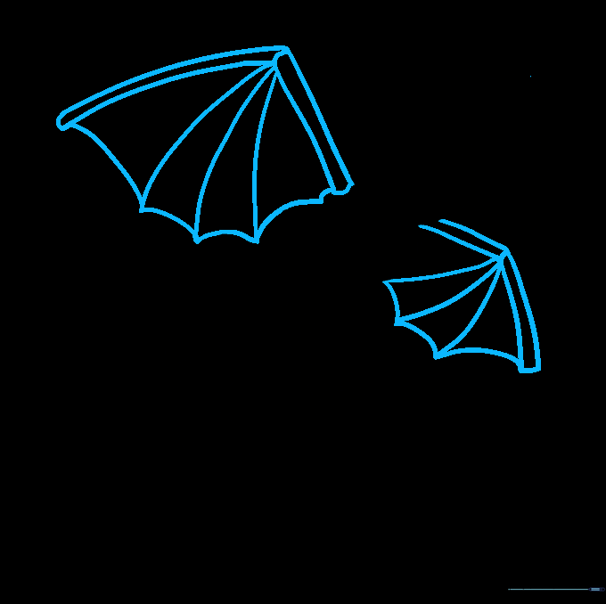Constructing the large, jagged wings of the Ender Dragon using rectangular guides.
