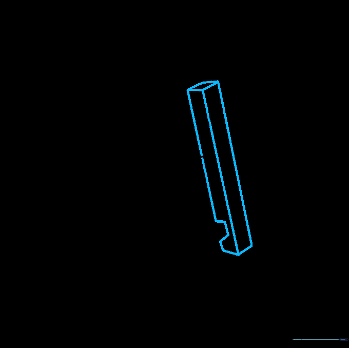 Drawing the first long, thin arm extending from the torso.