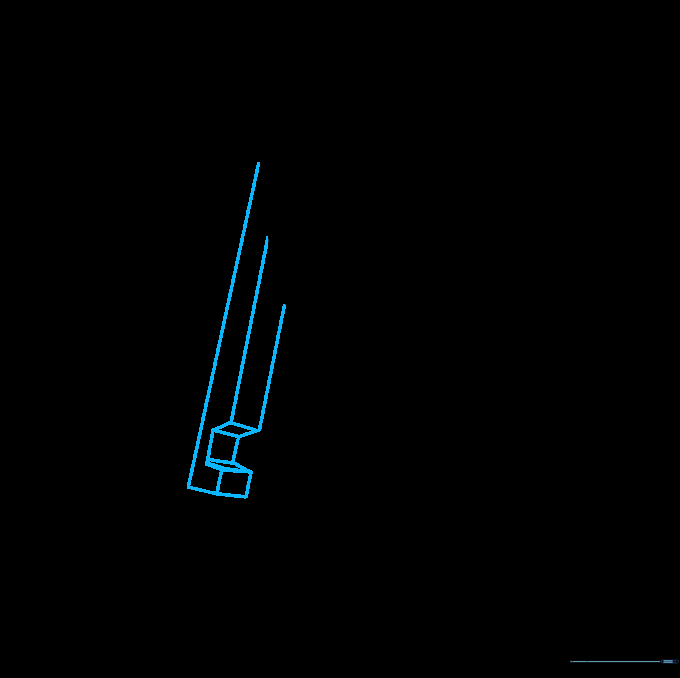 Adding the second arm with a notched hand detail.