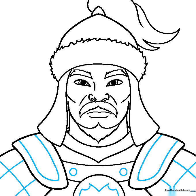Adding intricate details and patterns to the armor plates.