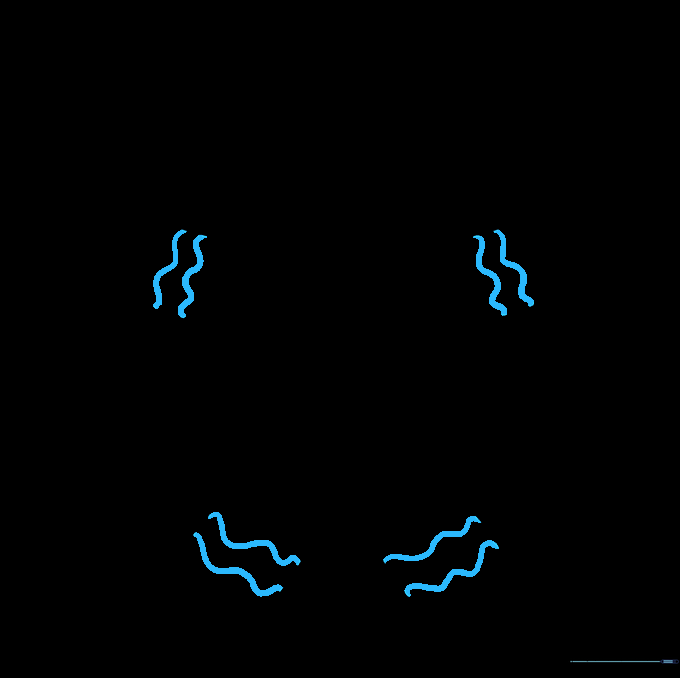 Wavy lines added to the wrists and ankles of the gingerbread man to depict icing cuffs.