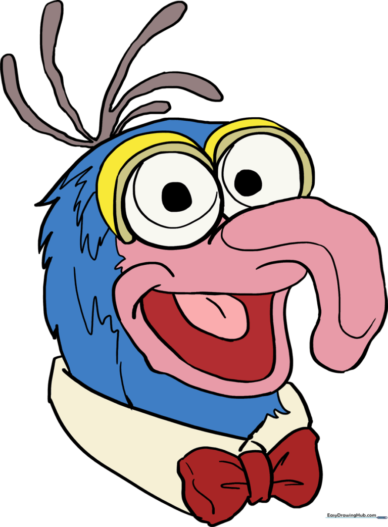 A vibrant, finished illustration of The Great Gonzo from The Muppet Show.