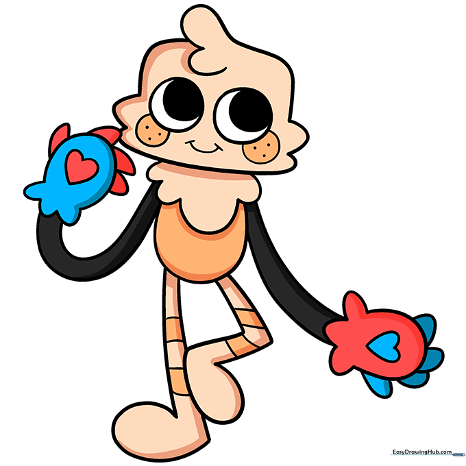 Final colored illustration of Goob from Dandy's World.
