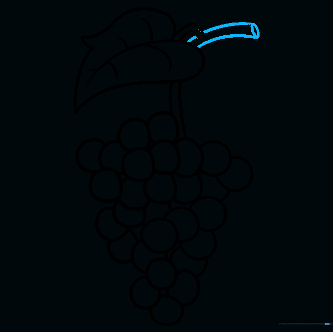 Finalizing the vine connection with a small oval attachment point.