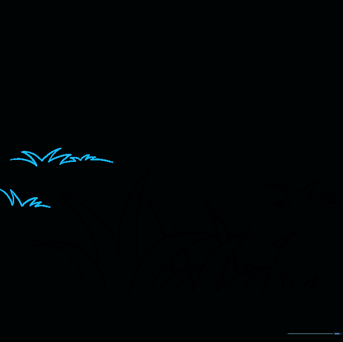 Adding multiple layers of distant grass patches.