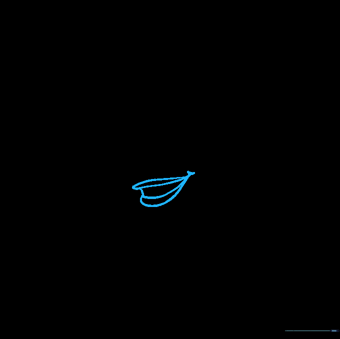 Drawing the smiling mouth with teeth and a cheek dimple.