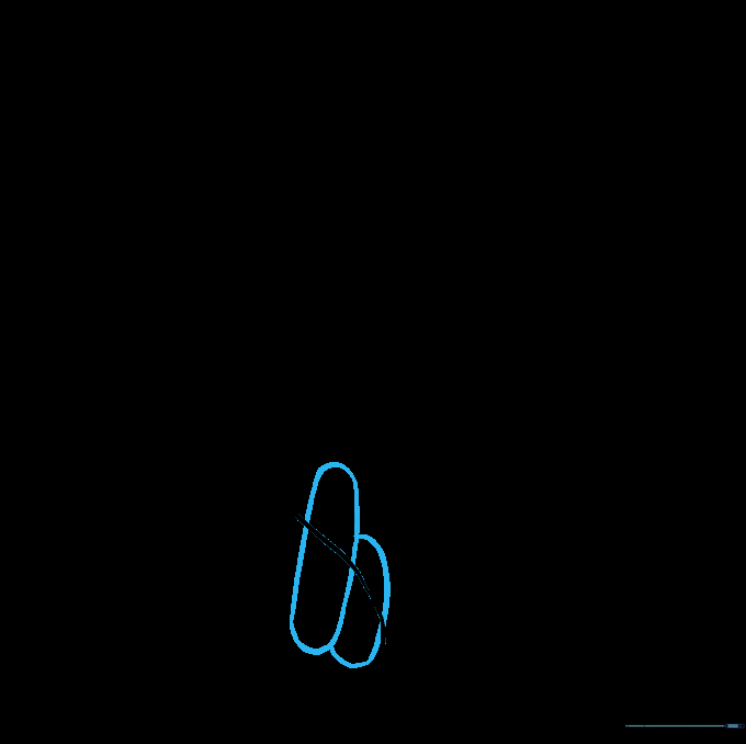 Adding overlapping finger shapes for the second hand