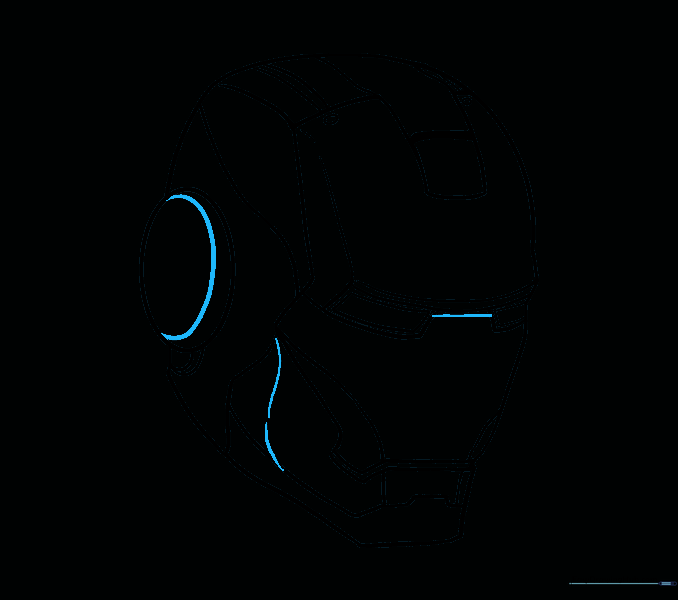 Adding segment lines to the face plate.