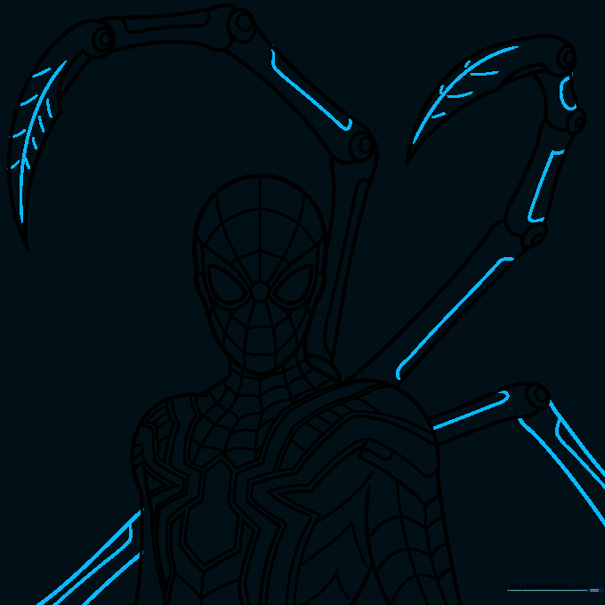 Adding final mechanical textures and details to the pincers
