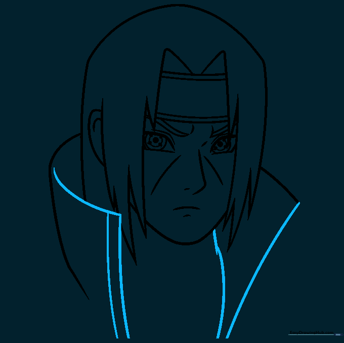 Adding detail to the cloak collar and neck structure.