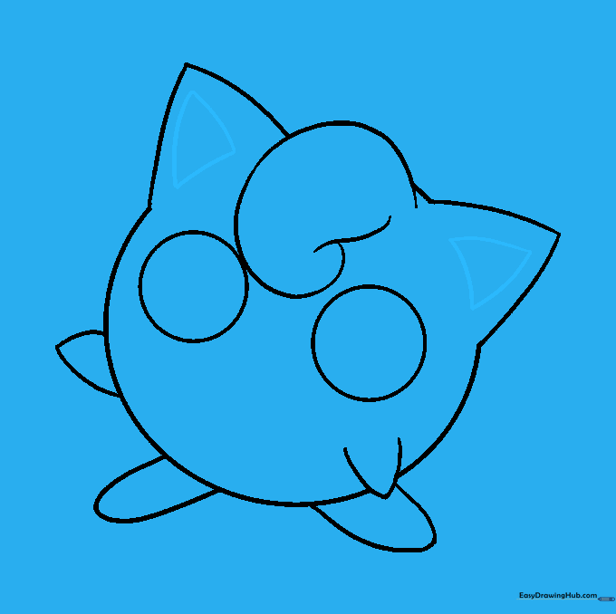 Smaller triangles added inside the ear shapes for detail.