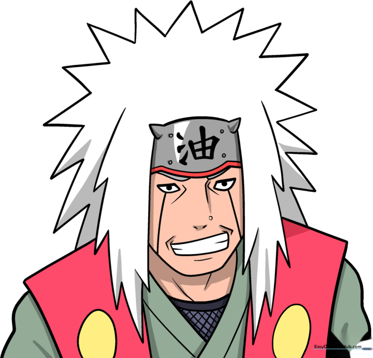 Full-color illustration of Jiraiya from Naruto