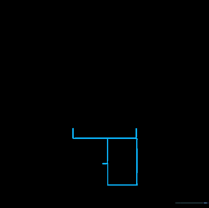 Drawing the basic rectangular shapes for the legs.