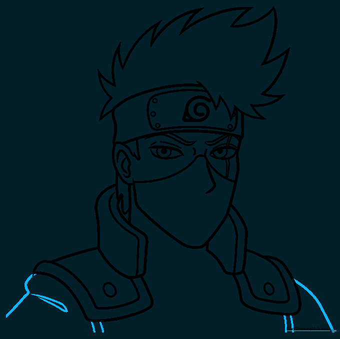 Adding fabric folds and arm details to the ninja tunic.