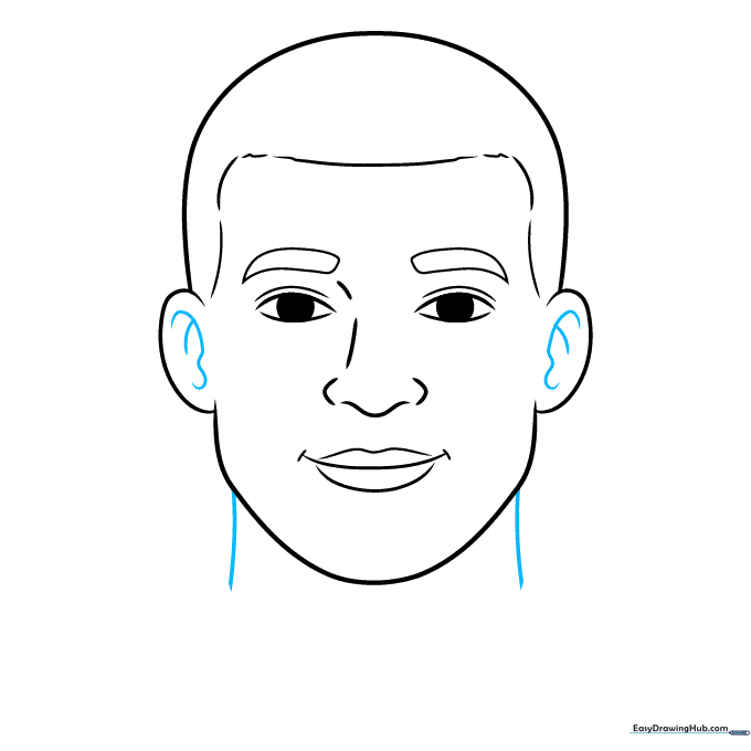 Adding inner ear details and the start of the neck structure.