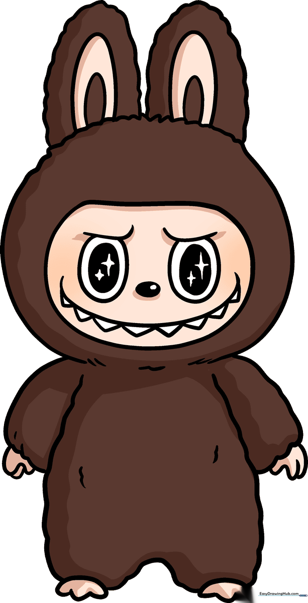 Colorful and finished Labubu character illustration, serving as the featured guide image.