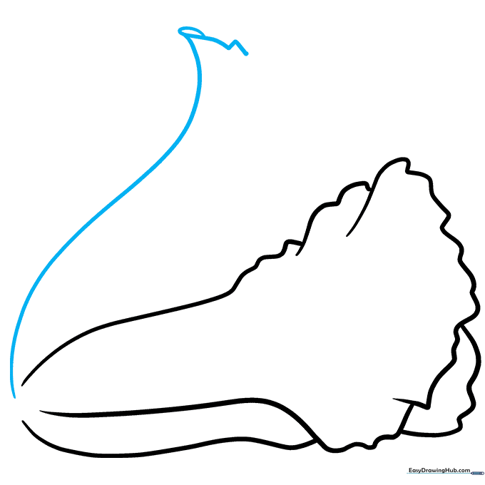Pencil sketch showing the addition of a third leaf layer with a folded edge.