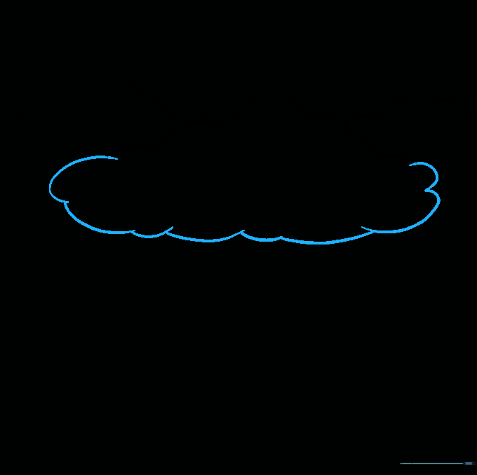 The central cloud shape is now fully enclosed with curved lines.