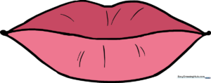A collection of various lip shapes and styles drawn in a simple, clean art style.