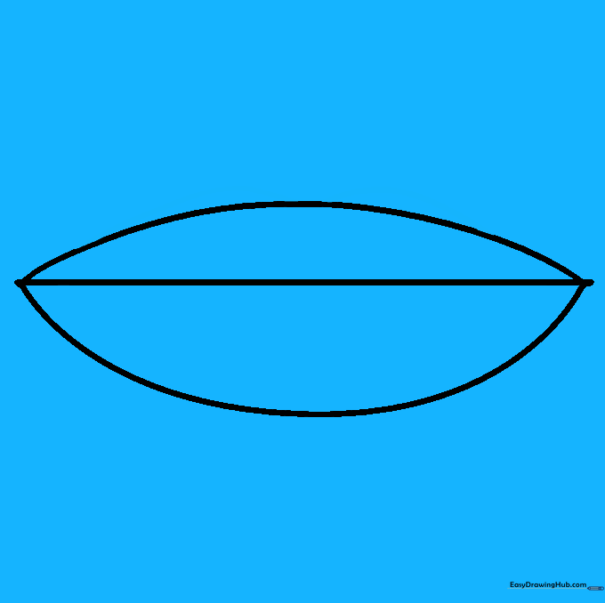 Two small curved lines added to the top of the upper lip outline.