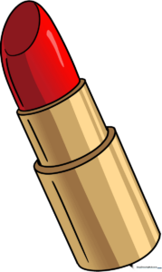 A colorful, finished drawing of a lipstick tube, perfect for beginners.