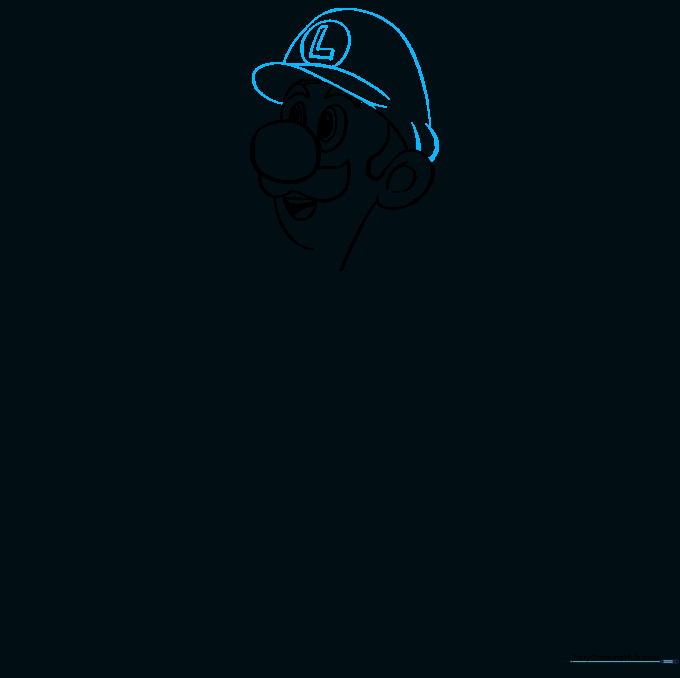 Luigi's hat with the letter L clearly visible on the front.