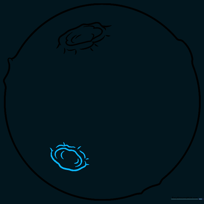 Adding a second crater structure on the opposite side of the planet.