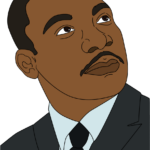 A finished, high-quality portrait of Martin Luther King Jr. used as the featured tutorial image.
