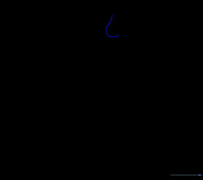 The circle from step one now has a curved jawline added to the bottom.