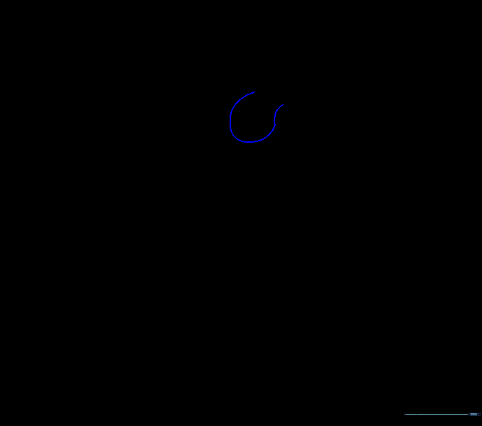A curved line connecting the shoulders to define the upper torso.